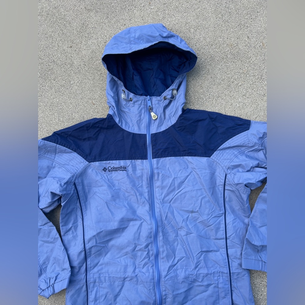 Columbia Blue Hooded Jacket Women Size Small - Picture 5 of 13